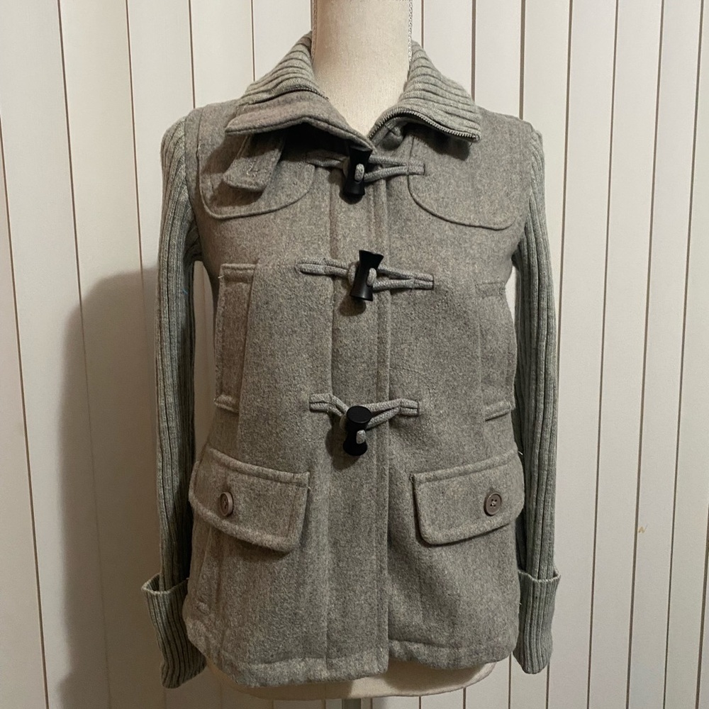 Wool and sweater jacket